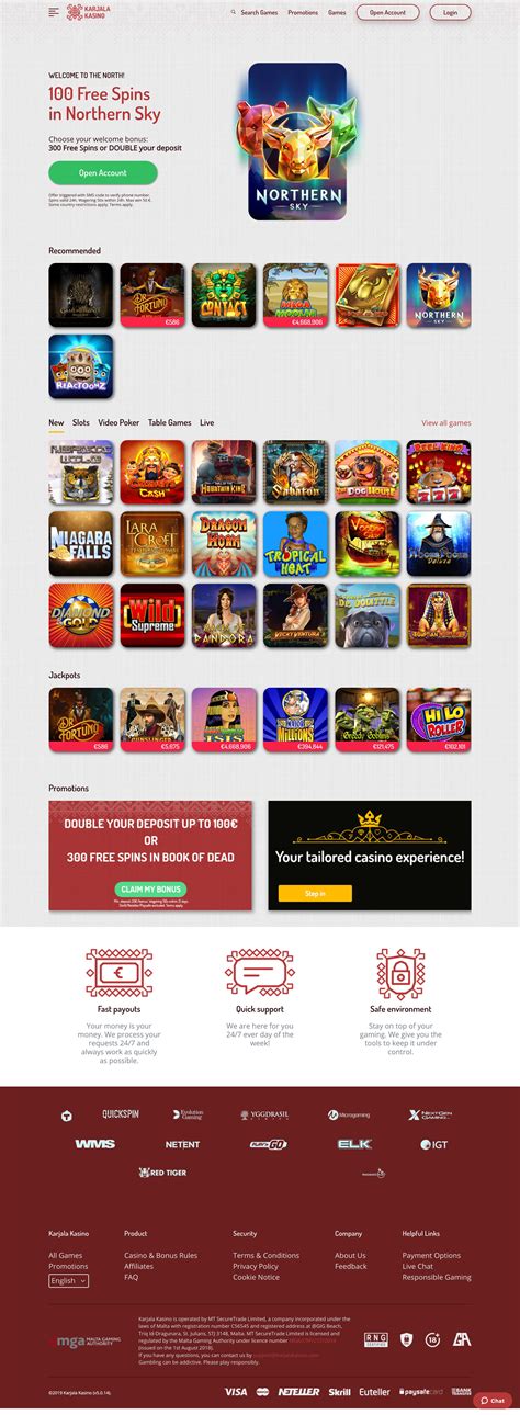 Karjala casino New casino sites 2018 king casino bonus